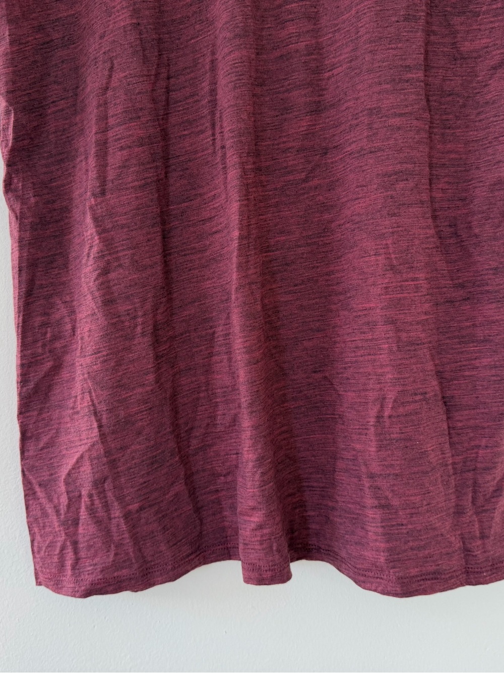 Ibex Merino Wool Burgundy Short Sleeve Scoop Neck Casual Tee Women’s Size XL - Picture 12 of 15